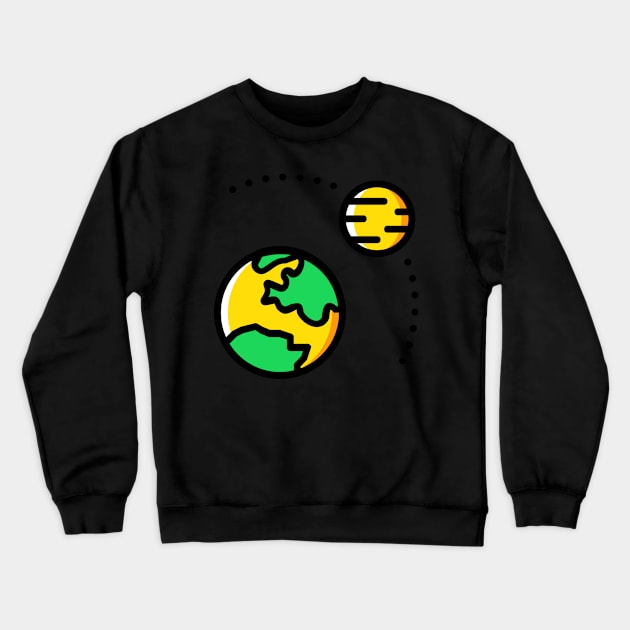 orbit earth Crewneck Sweatshirt by Pavlushkaaa